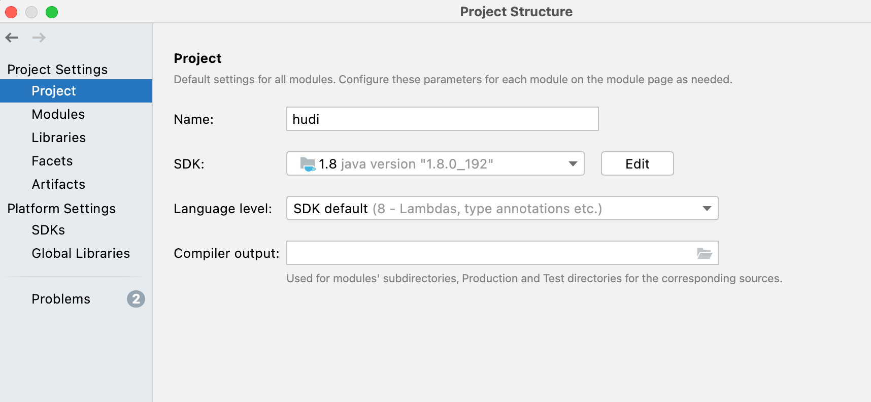 IDE setup java