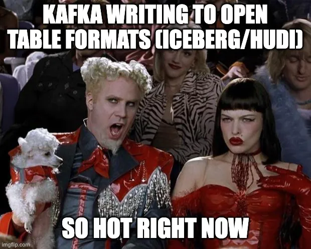 Options on Kafka sink to open table Formats: Apache Iceberg and Apache Hudi