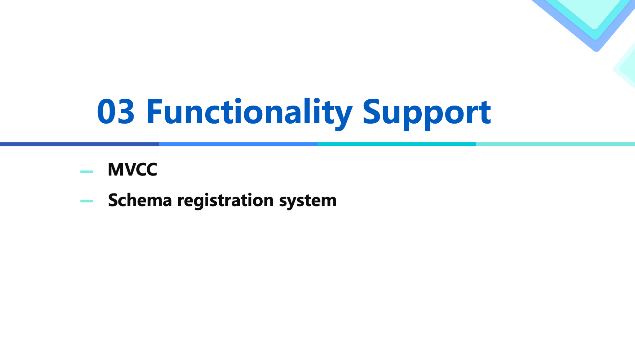 slide8 functionality support